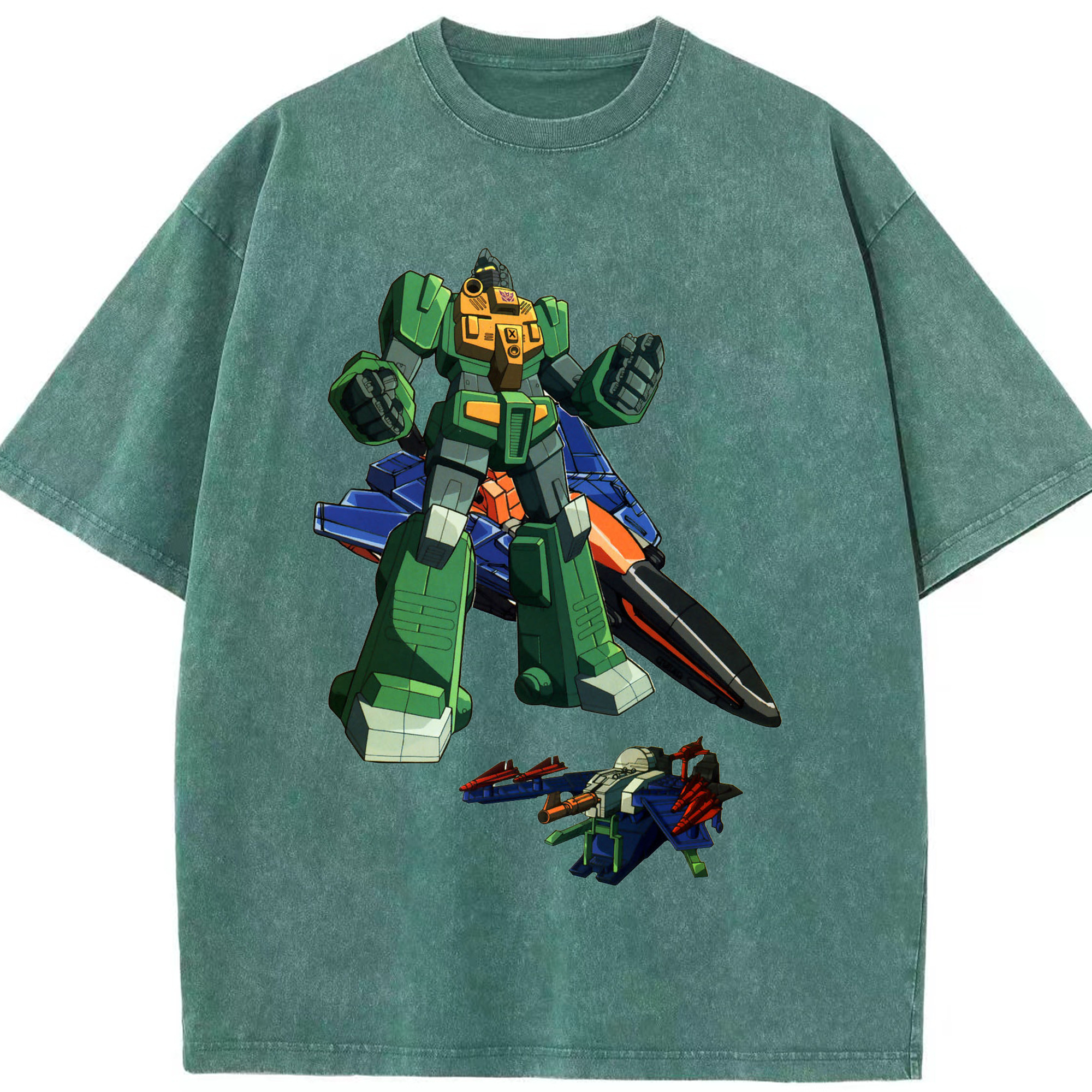 （画像用）  綿100% ヴィンテージ風 半袖Tシャツ（フロントプリント）
